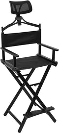 31 Inch Tall Aluminum Director Chair with Headrest and Footrest D908103