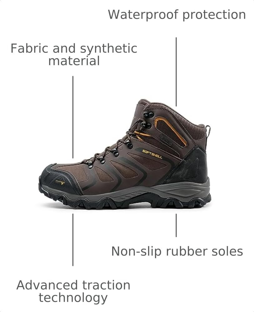 Men's Ankle High Waterproof Hiking Boots F920095