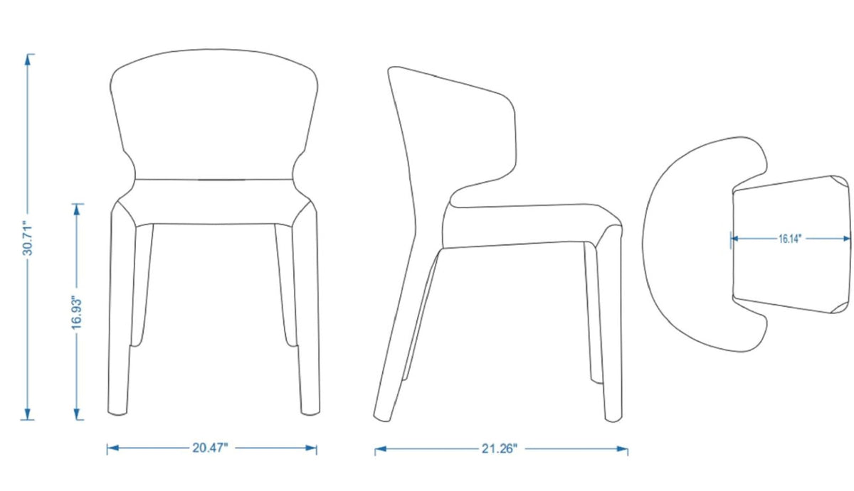 Black Upholstered Dining Chairs Set of 4 C235989