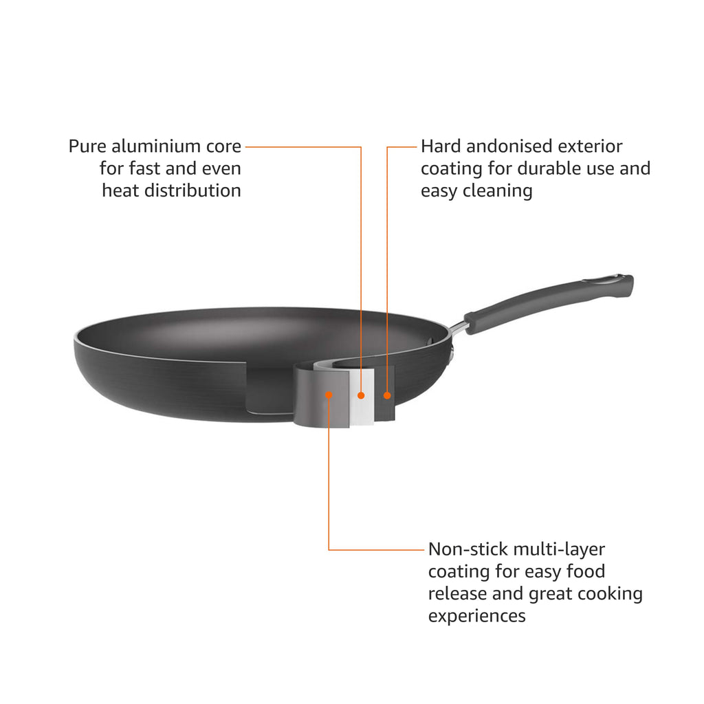 Non-Stick Hard Anodized Aluminum Cookware Set, 12-Piece D821031