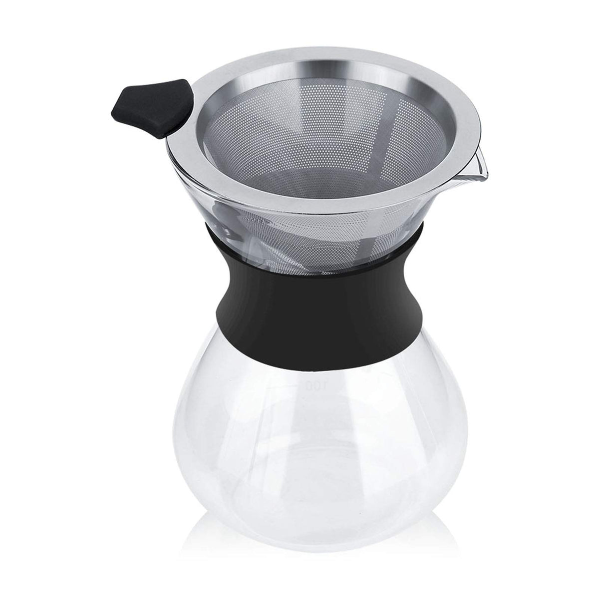 Pour Over Coffee Maker, Paperless Glass Dripper 400ML F92846