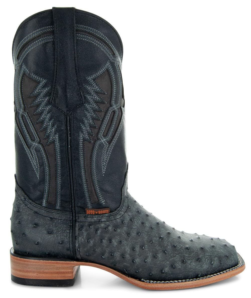 Ostrich Print Cowboy Boots S63060