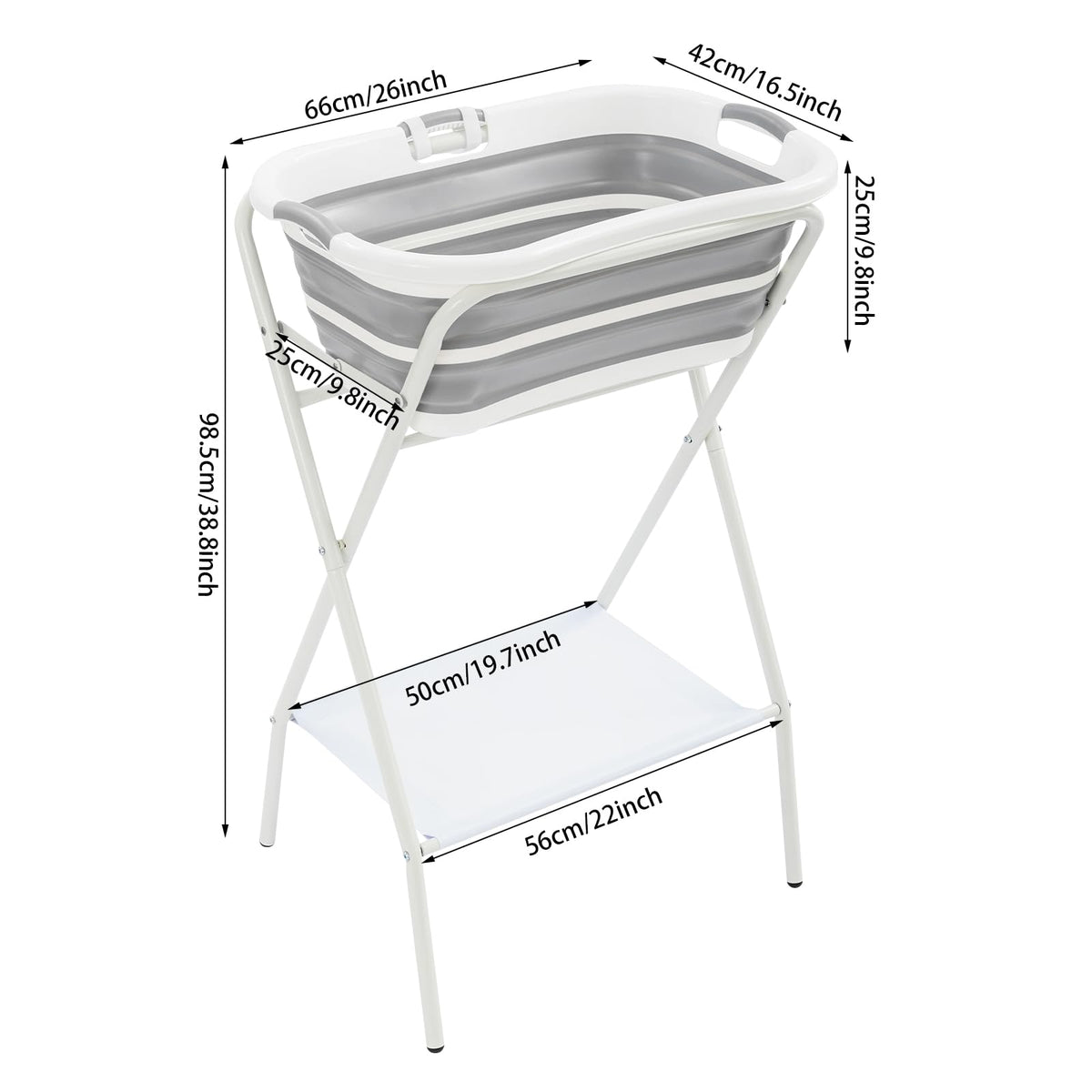 Foldable Pet Bath with Drainage Tube P916432