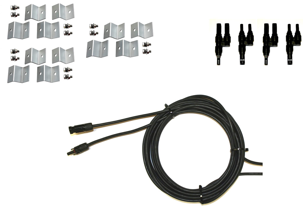 300 Watt Monocrystalline Solar Panel Kit with 1500W Power Inverter and 200ah AGM Battery Y4580
