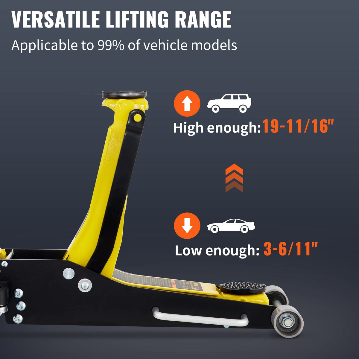 3 Ton Low Profile Aluminum Steel Floor Jack N728