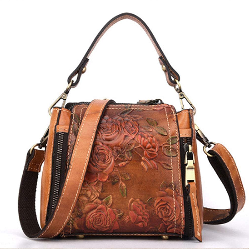 Small Leather Shoulder Bag Crossbody Pack A7559