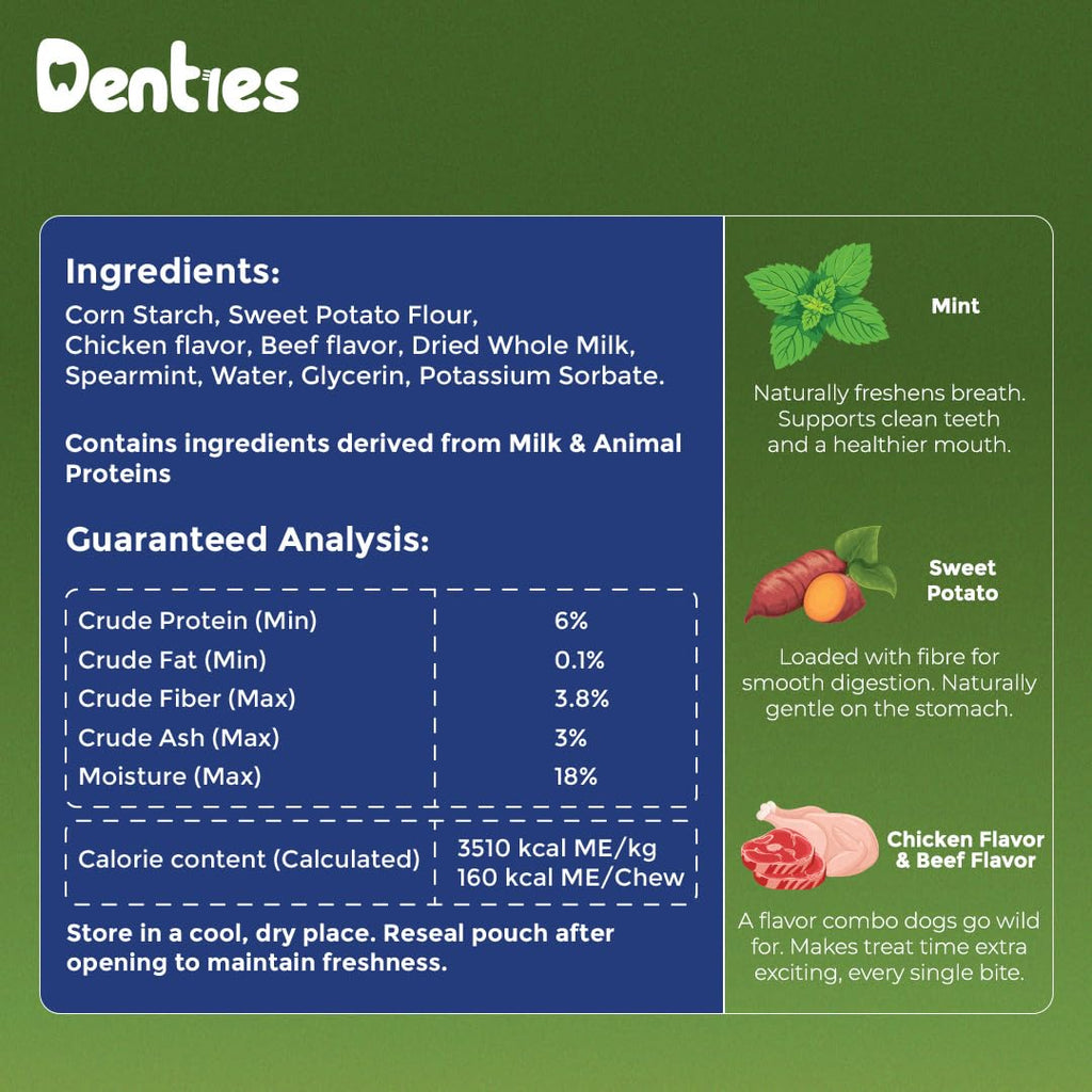 Dental Chews for Dogs 16oz 10 Count P113