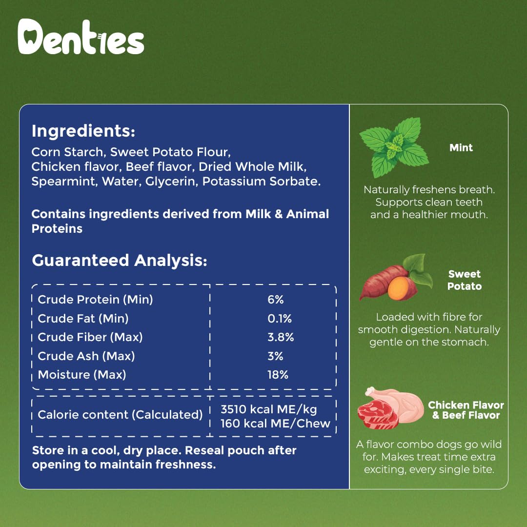 Dental Chews for Dogs 16oz 10 Count P113