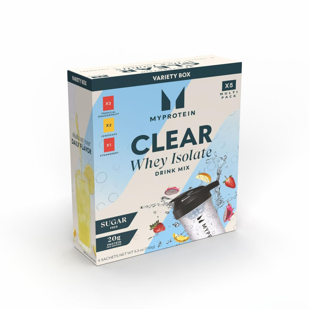 Clear Whey Isolate Protein Powder Drink Mix 5 Count Variety Pack Z7910