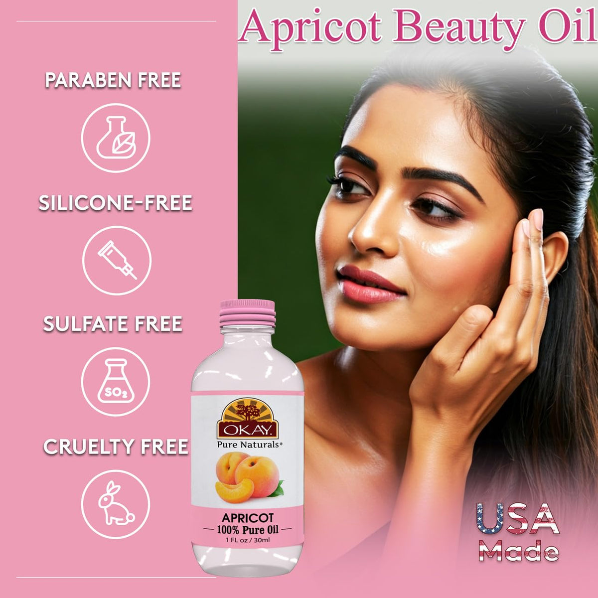 100% Pure Apricot Oil 1 oz H95188