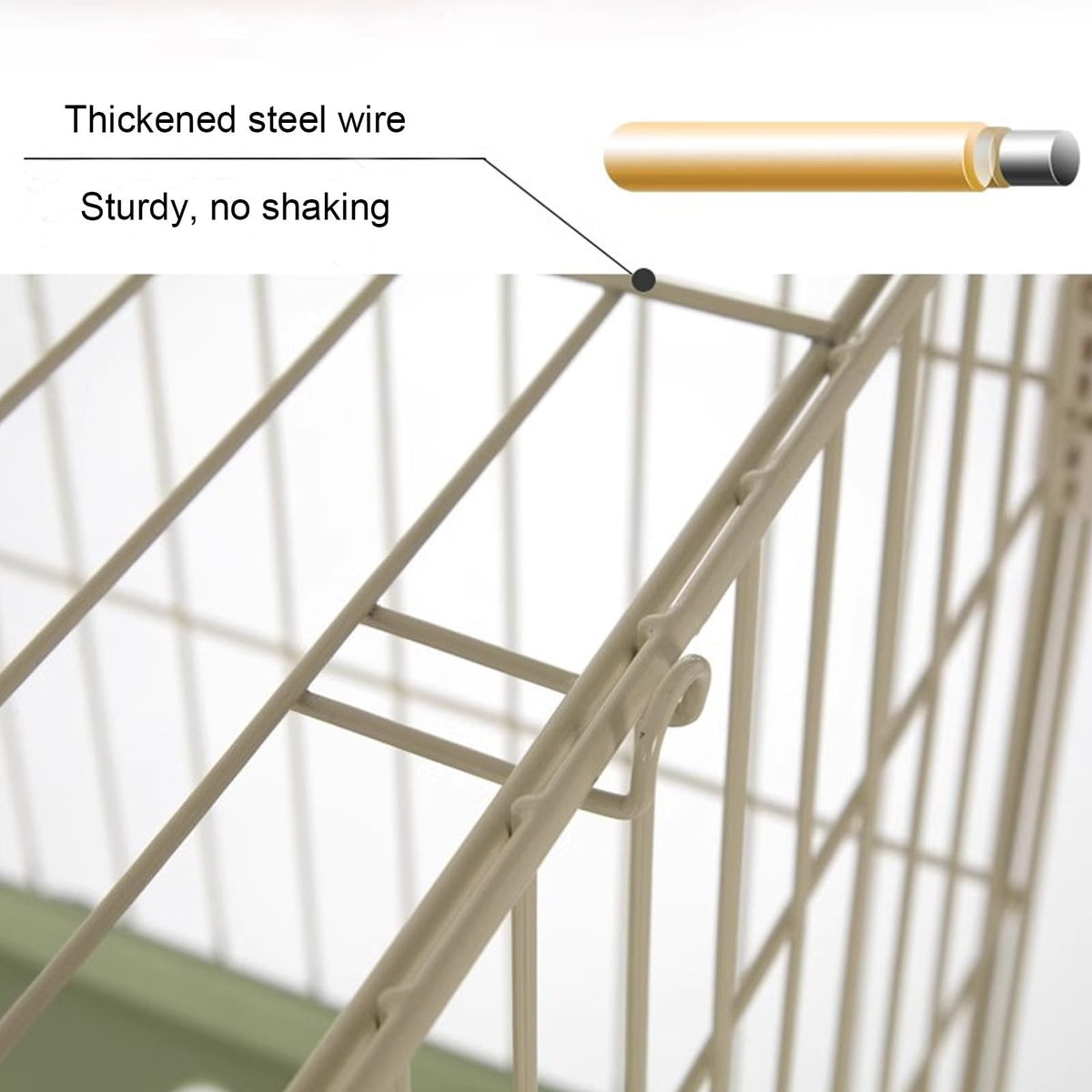 4 Tier Detachable Metal Cat Cage with Hammock Z1640
