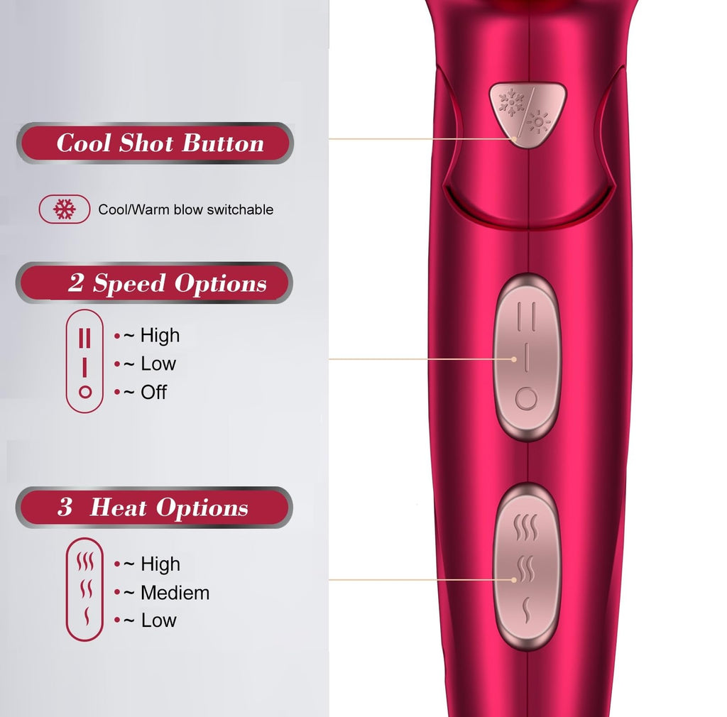 1875W Ceramic Tourmaline Hair Dryer B280077