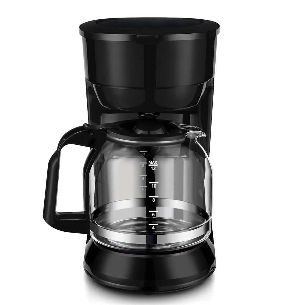 Black 12-cup programmable drip coffee maker I23444