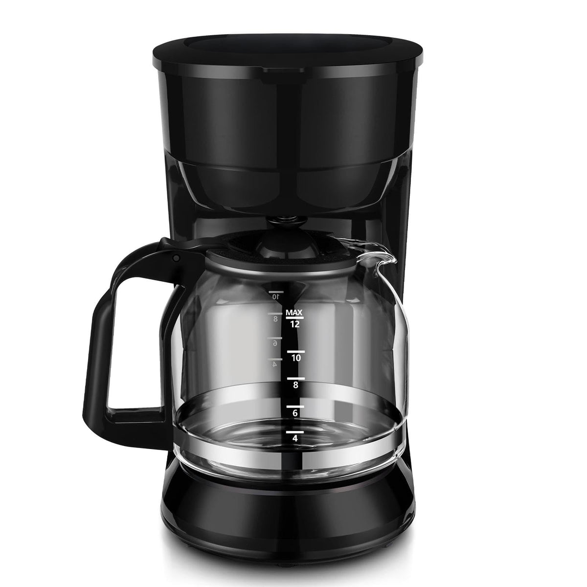 Black 12-cup programmable drip coffee maker I23444