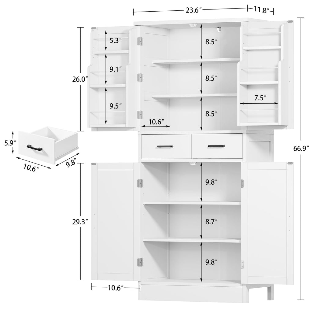 Pantry Cabinet with Barn Doors F976644