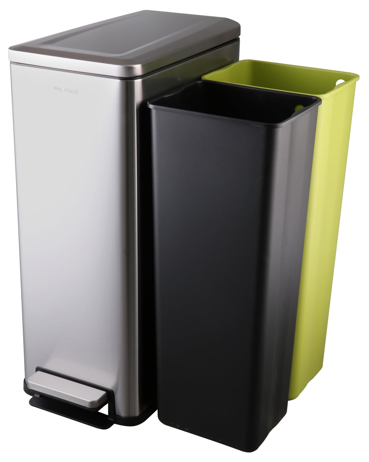 43L Dual Recycling Bin Stainless Steel U72271