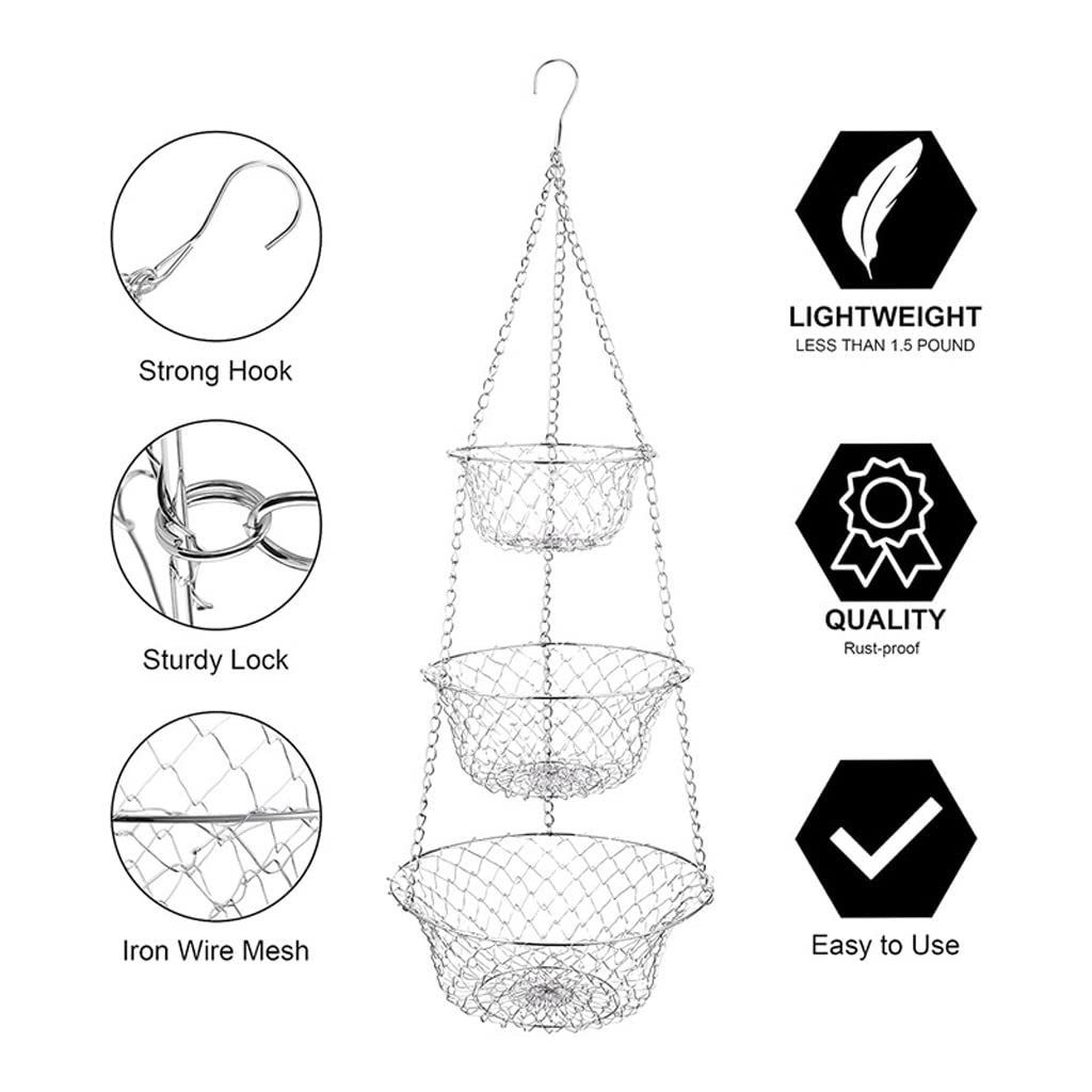 3 Tier Hanging Fruit Basket Q6727