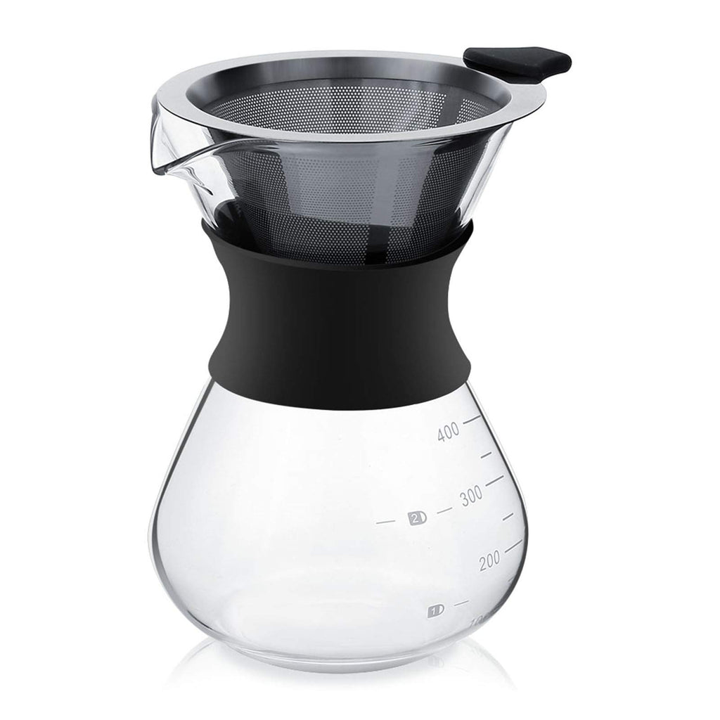 Pour Over Coffee Maker, Paperless Glass Dripper 400ML F92846
