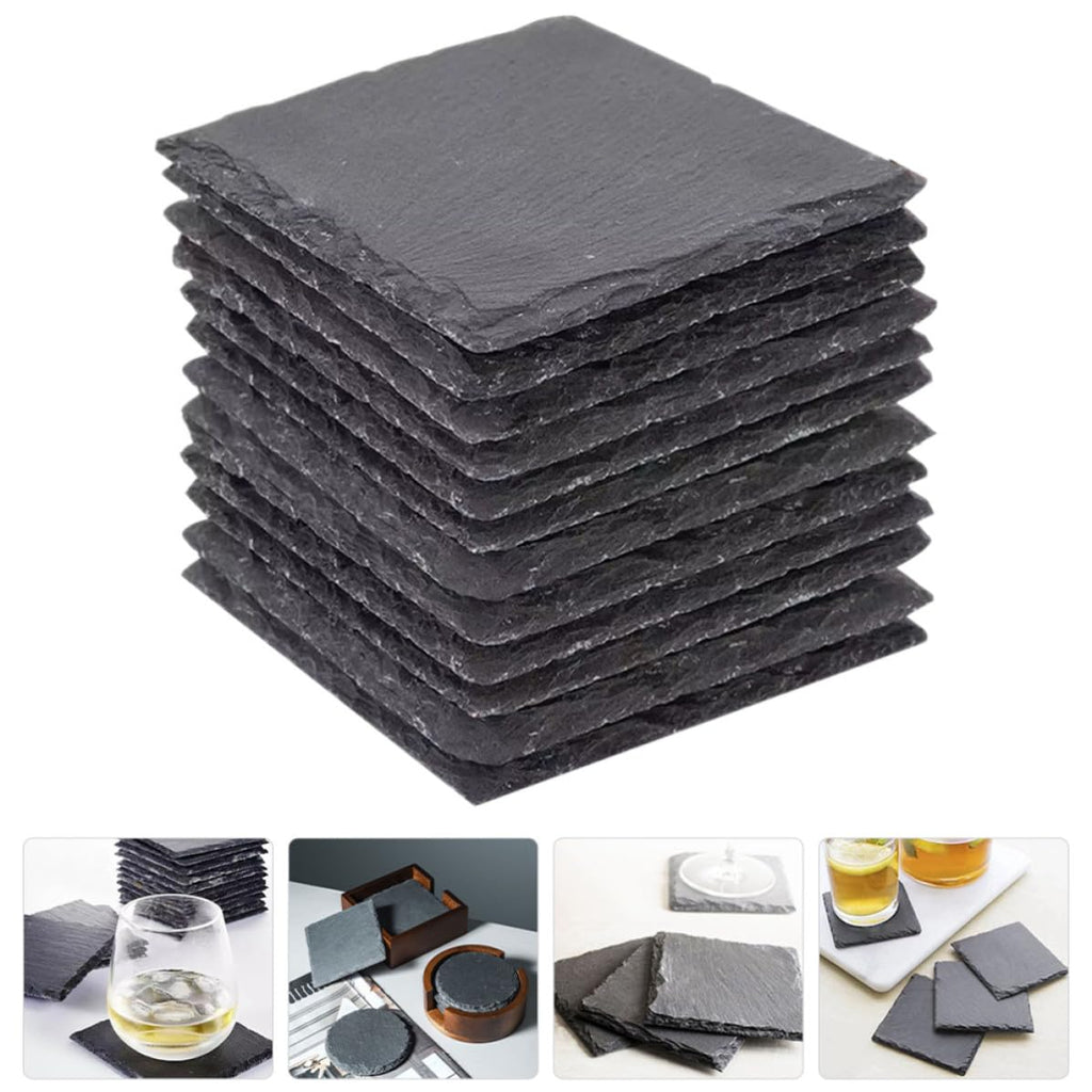 12pcs Natural Stone Table Coasters W292