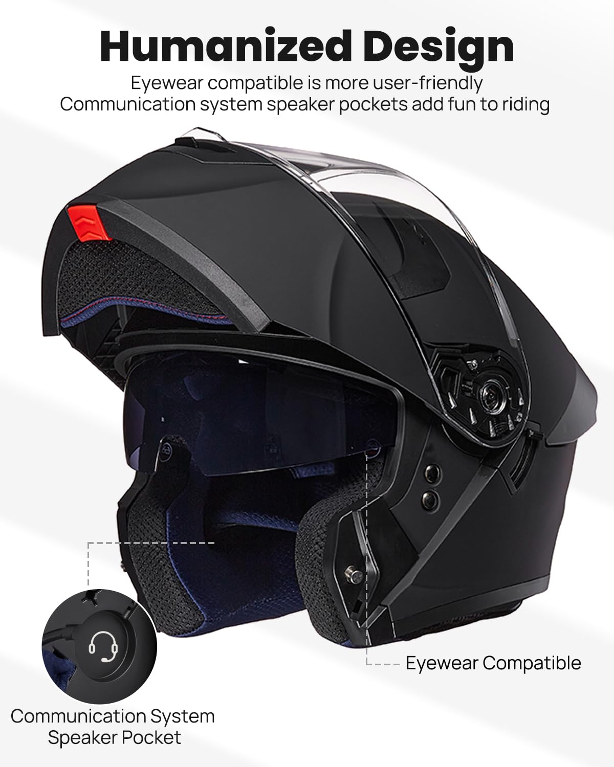 Modular Full Face Motorcycle Helmet T765392