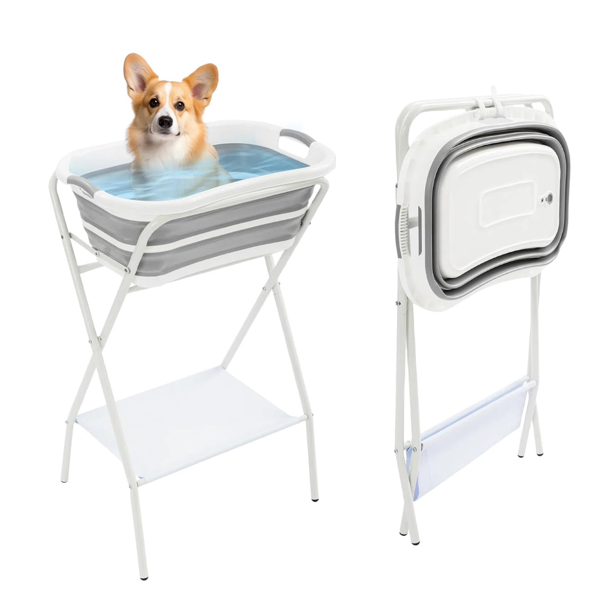 Foldable Pet Bath with Drainage Tube P916432