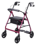 Folding Aluminum Rollator Walker with Seat L53204
