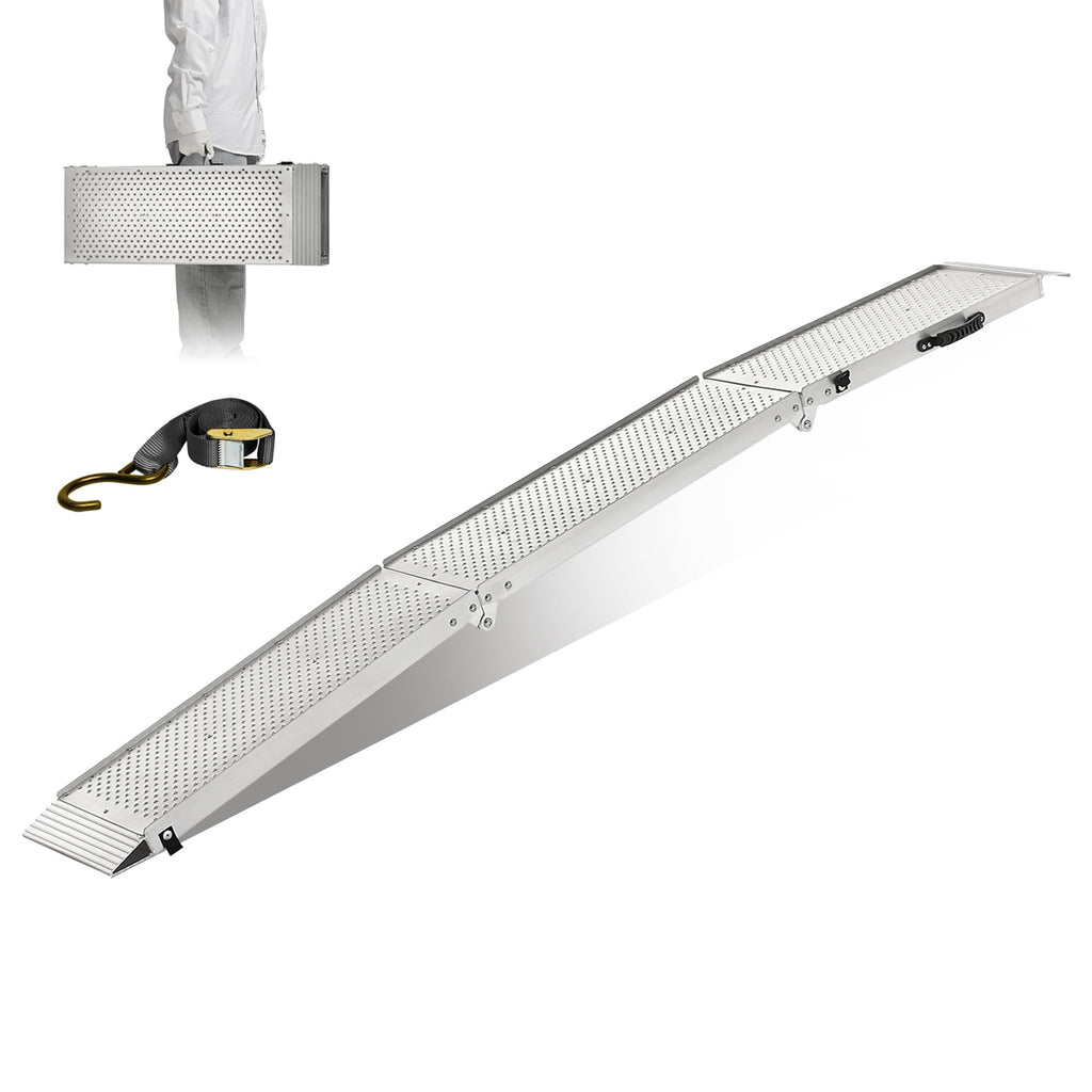 Aluminum Tri-Fold Motorcycle Ramp 600 lb Capacity K7484