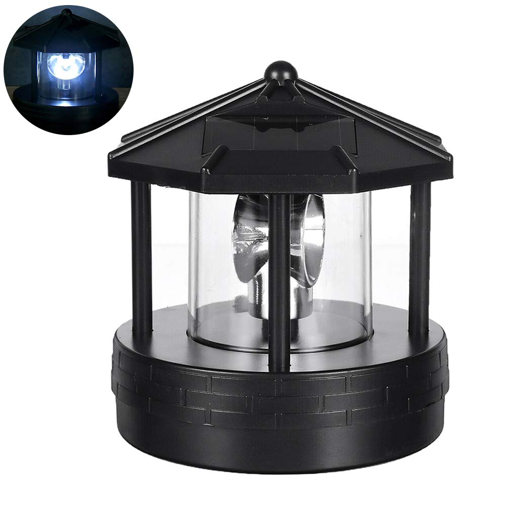 Solar Powered Rotating Lighthouse Decorative Light N66076