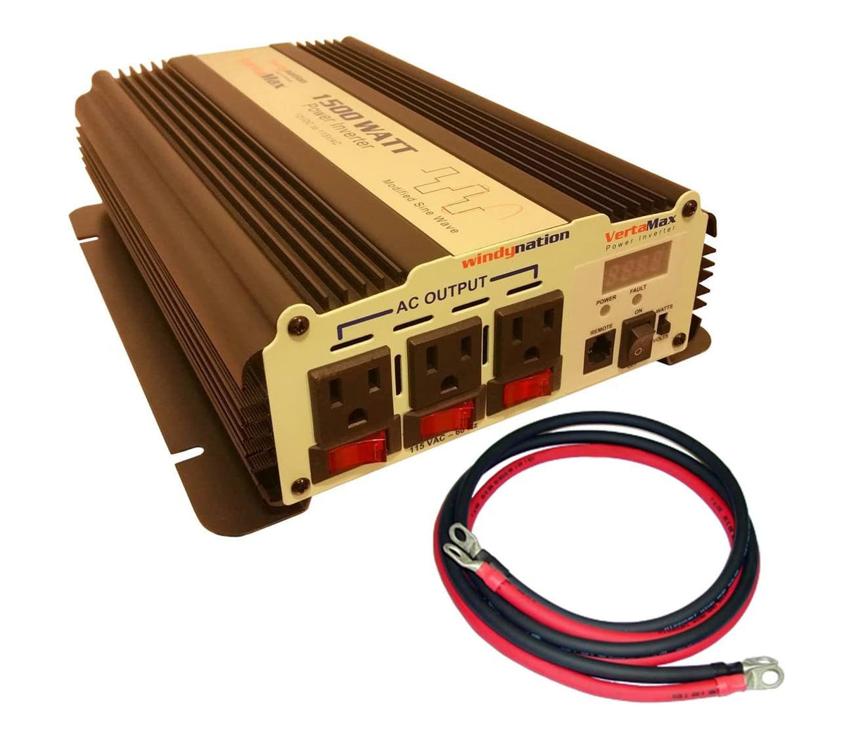 300 Watt Monocrystalline Solar Panel Kit with 1500W Power Inverter and 200ah AGM Battery Y4580