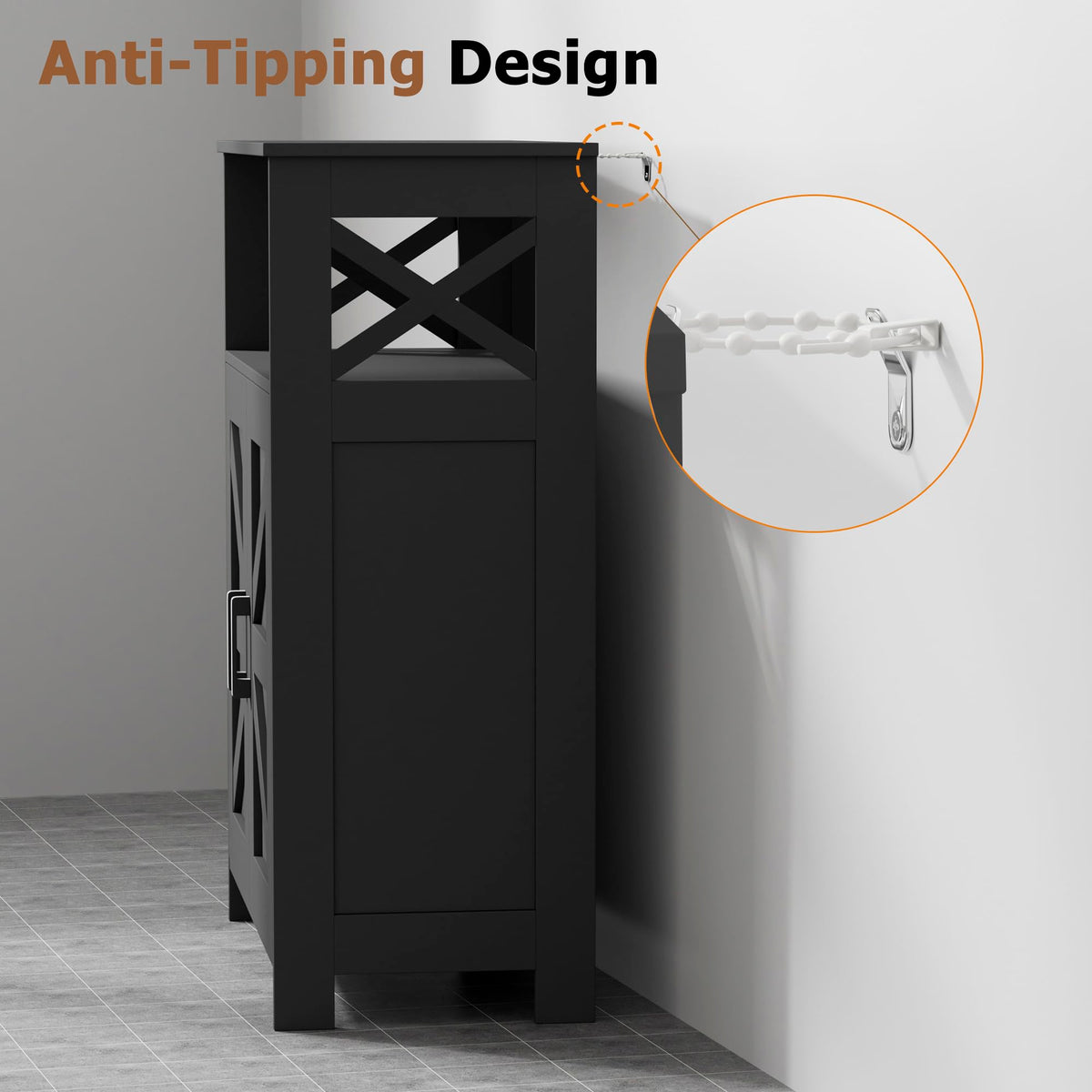 Bathroom Storage Cabinet with Doors T89122