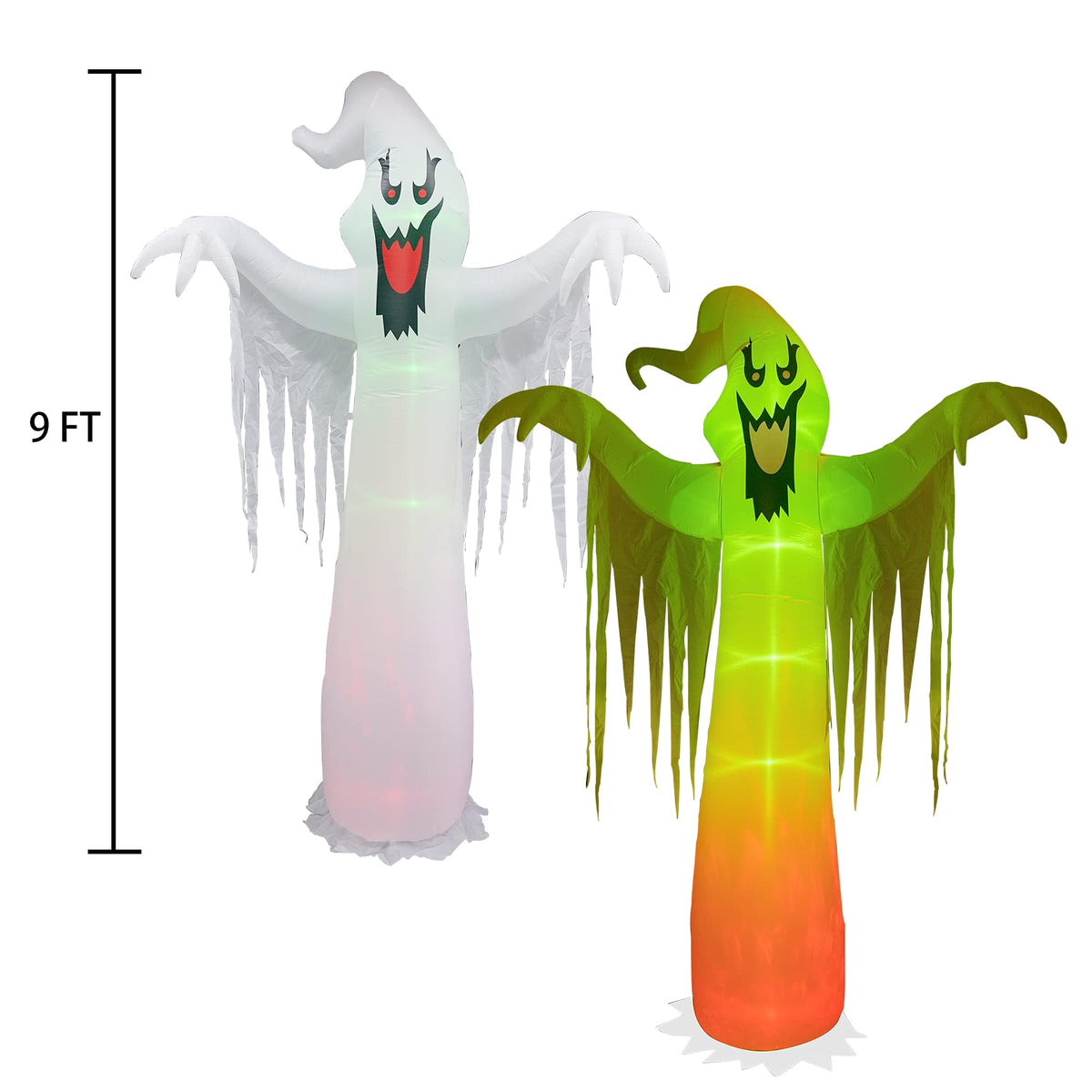 9 FT Halloween Inflatables with Built-in LED Lights P57690