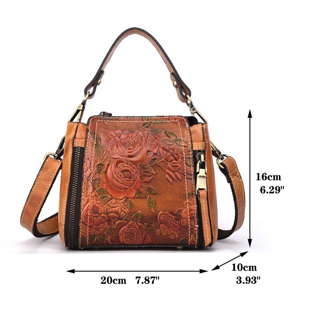 Small Leather Shoulder Bag Crossbody Pack A7559