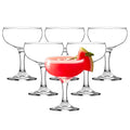 Clear 5 Ounce Stemmed Cocktail Glasses Set of 6 M613