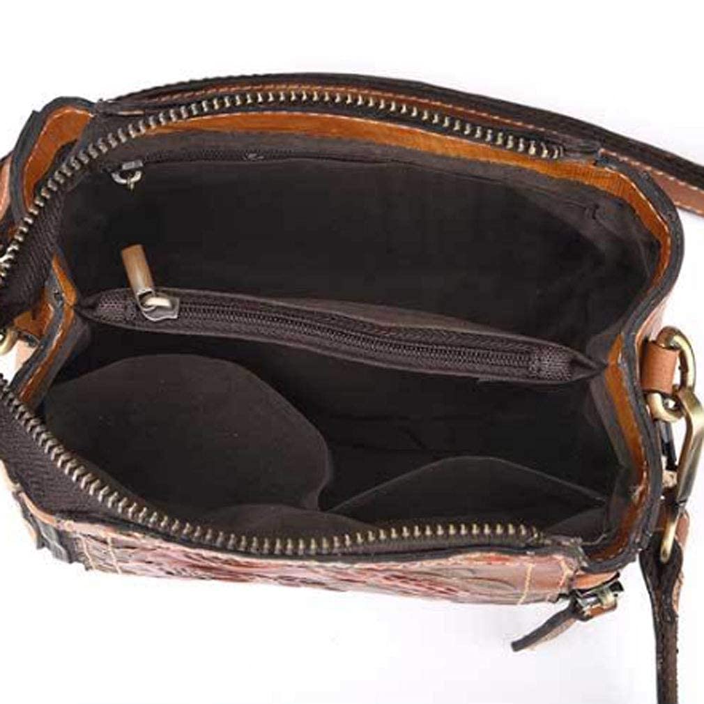 Small Leather Shoulder Bag Crossbody Pack A7559