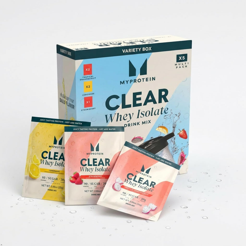 Clear Whey Isolate Protein Powder Drink Mix 5 Count Variety Pack Z7910