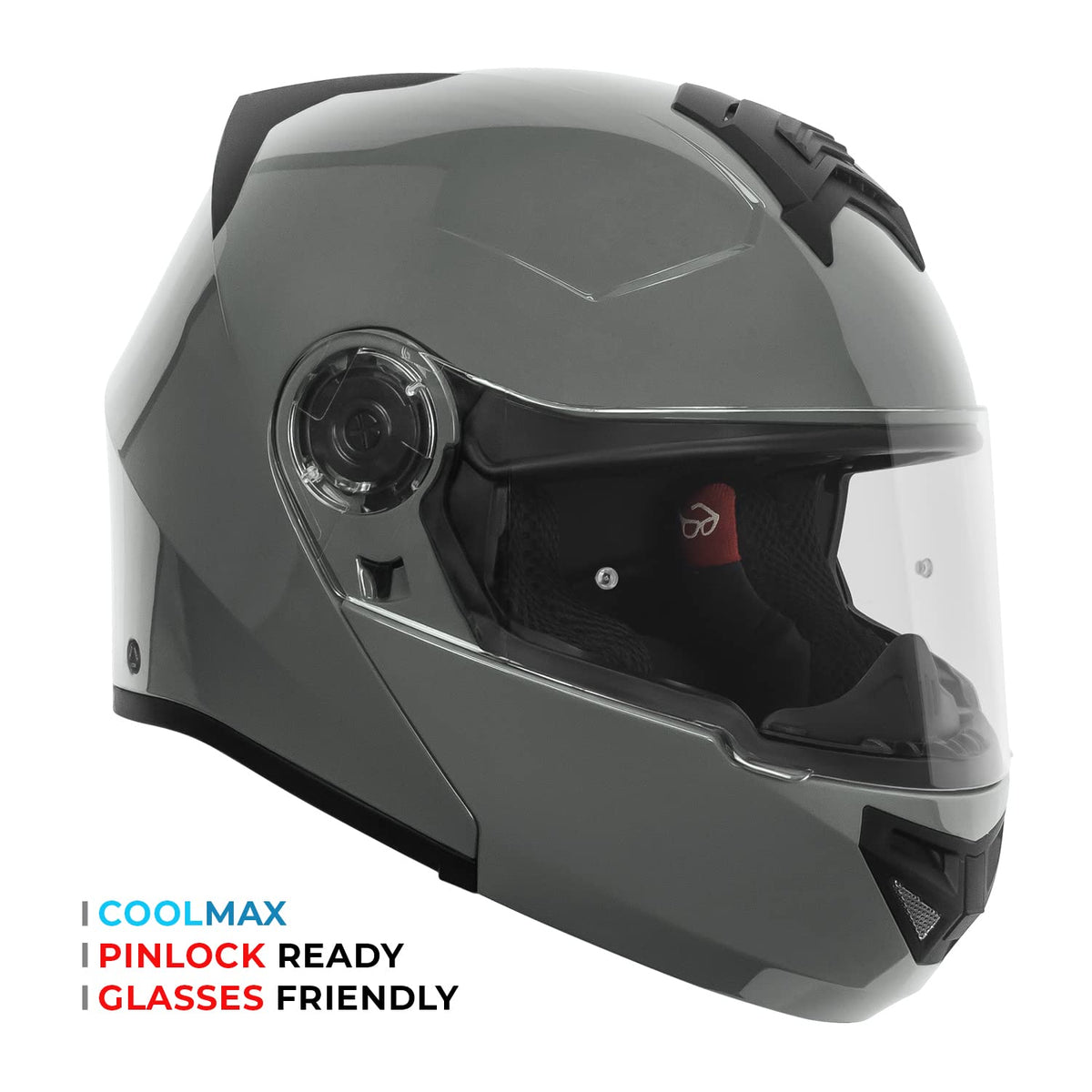 Full Face Modular Flip-Up Motorcycle Helmet J3141