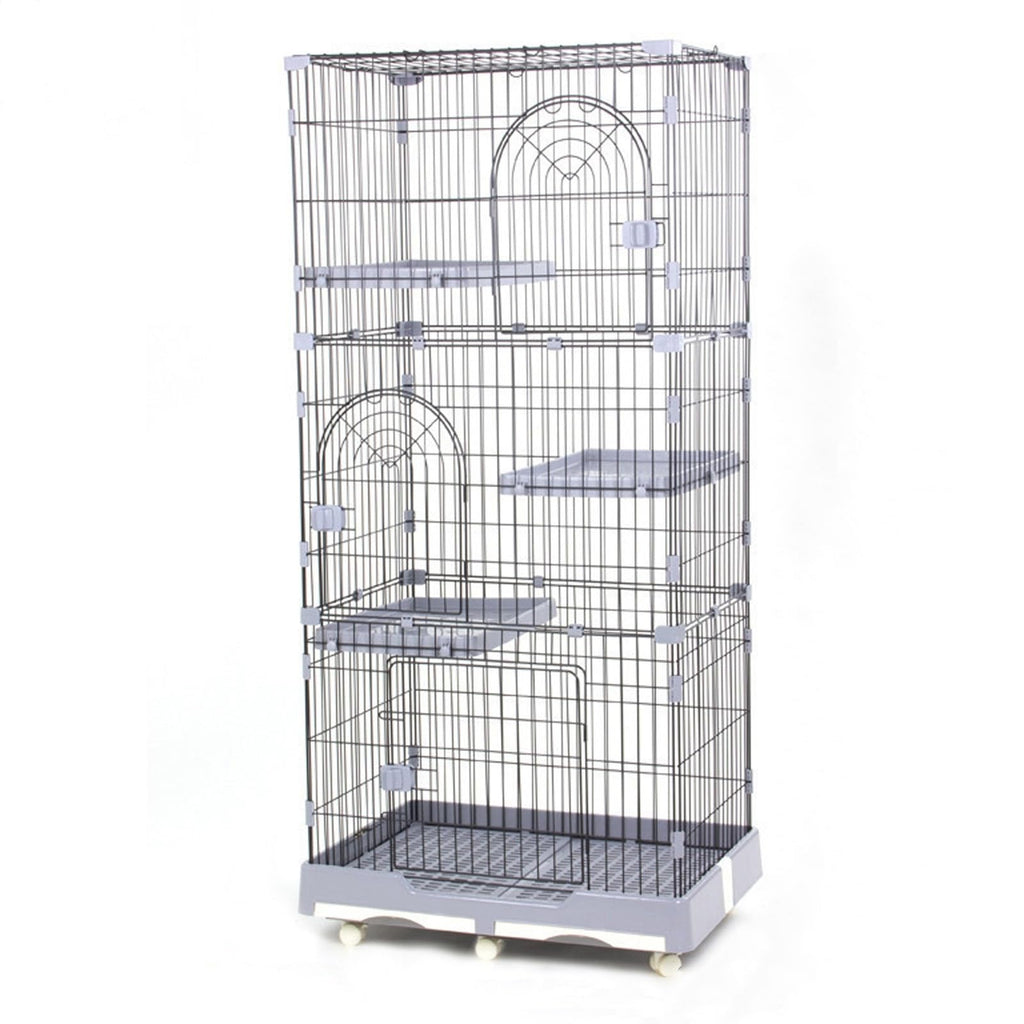 4 Tier Detachable Metal Cat Cage with Hammock Z1640