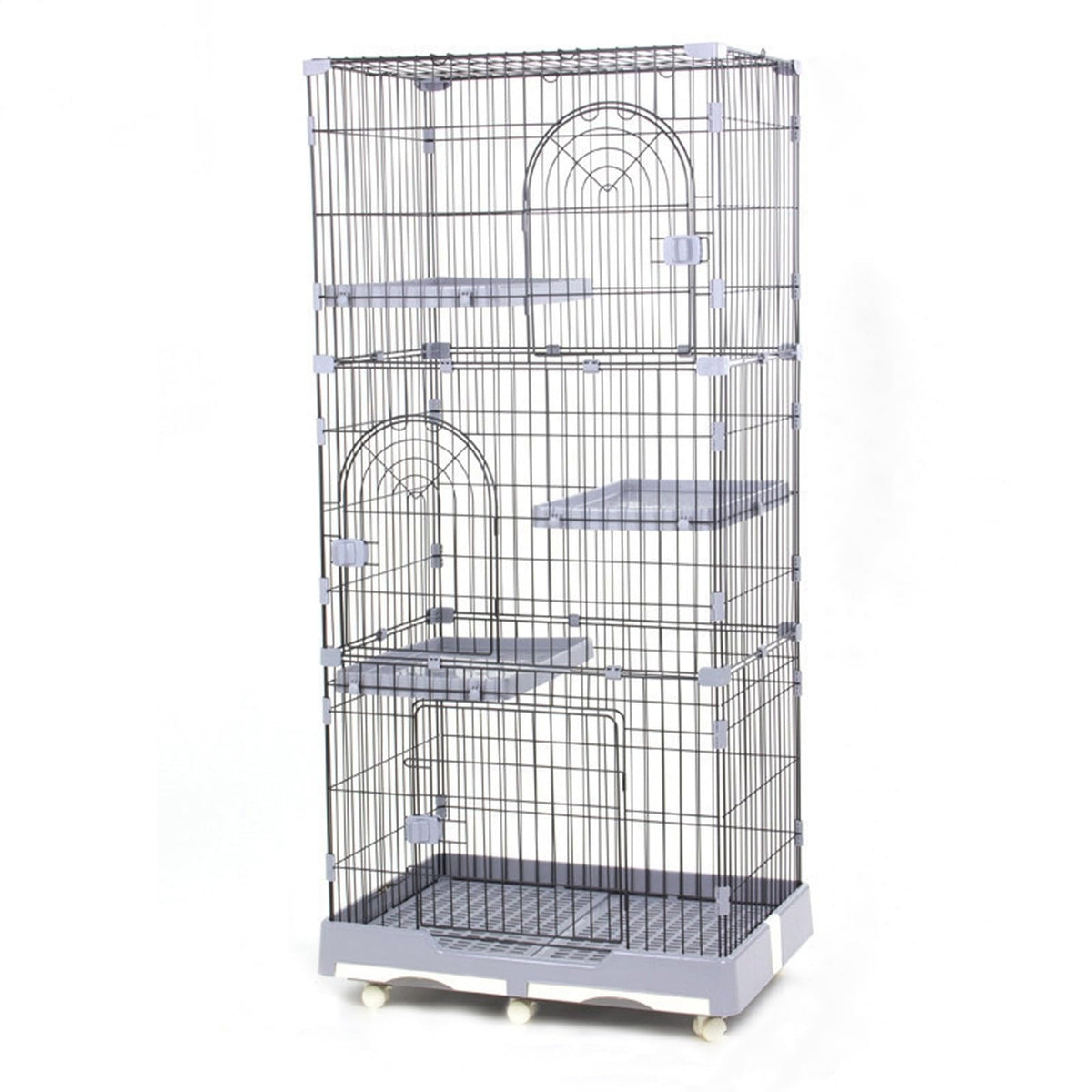 4 Tier Detachable Metal Cat Cage with Hammock Z1640
