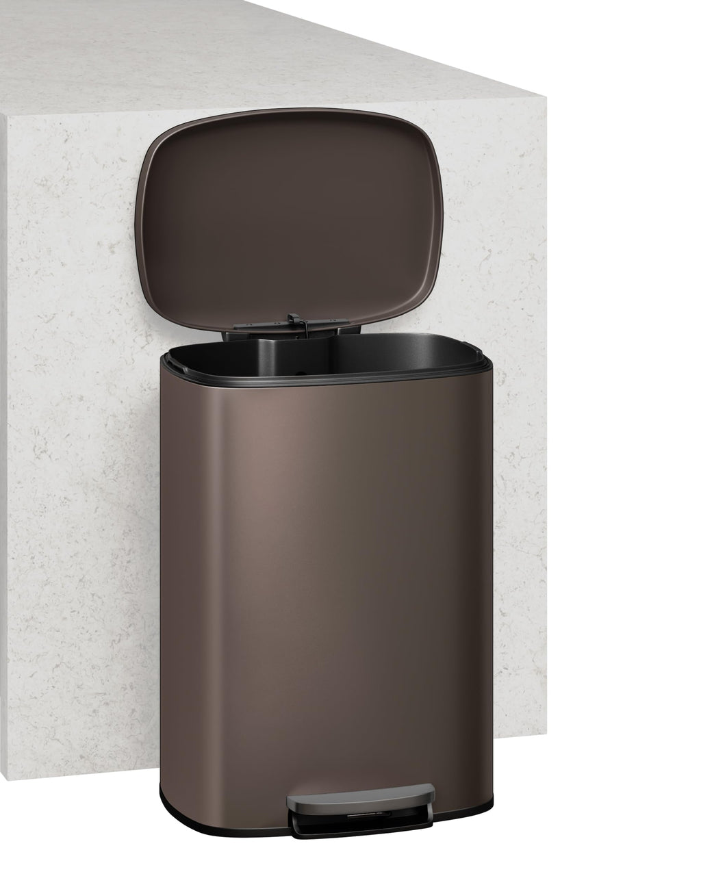 13.2 Gal & 2.6 Gal Stainless Steel Step-On Trash Can Combo Set C427