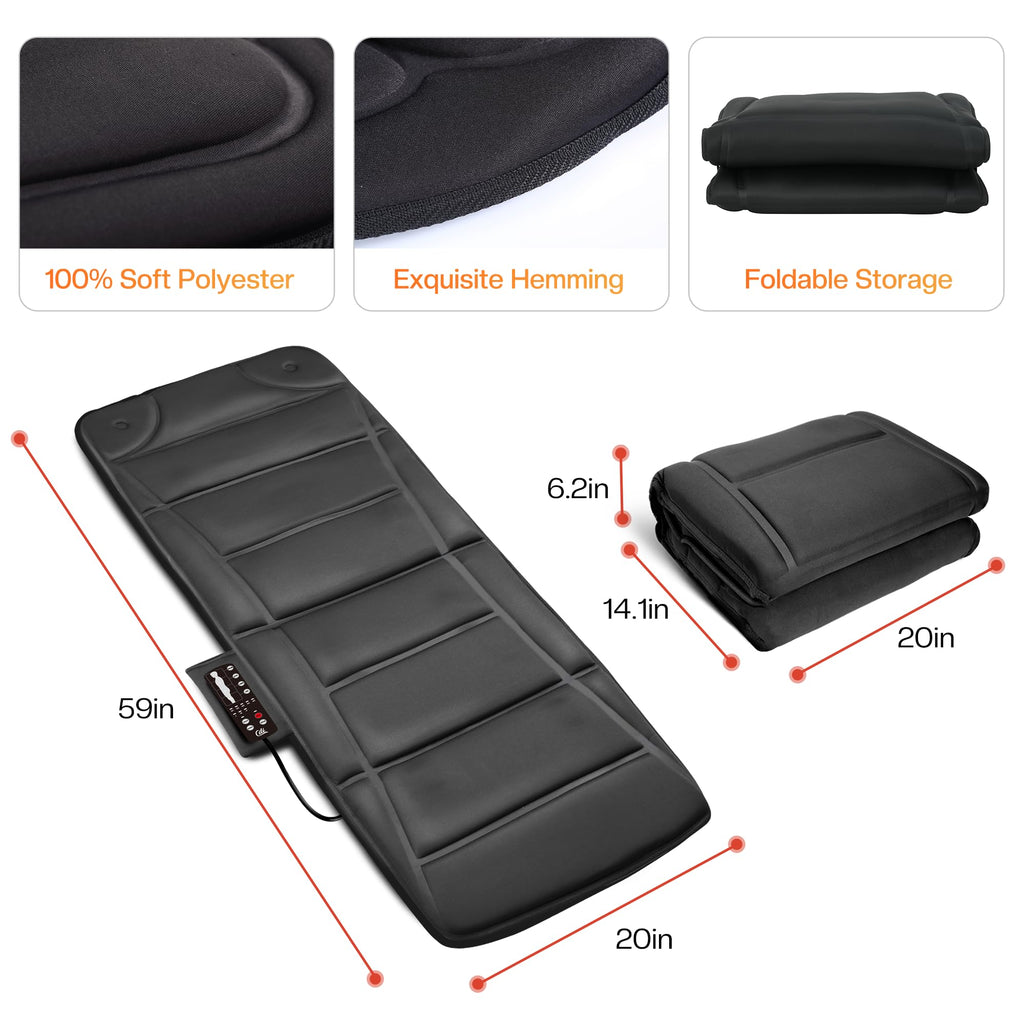 10 Vibration Motors Massage Mat with Auto Shut Off N345301