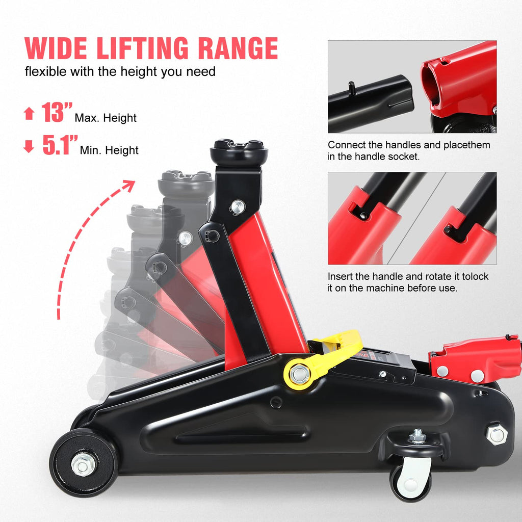 2 Ton Low Profile Hydraulic Floor Jack F391112
