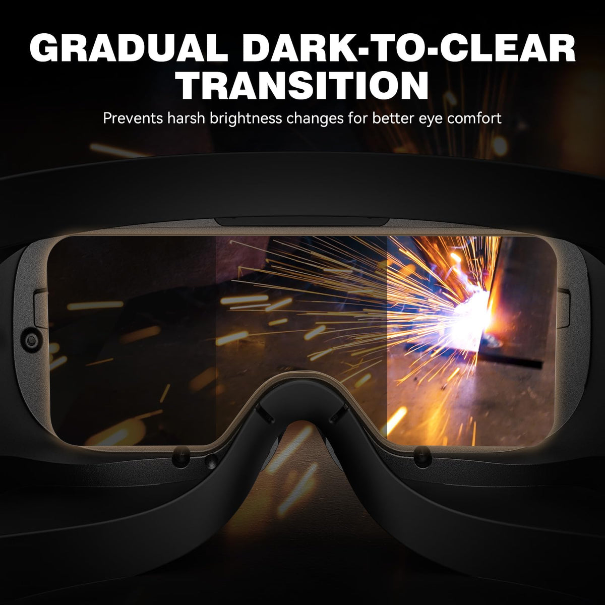 Auto-Darkening Welding Goggles Kit with LED Light U6629