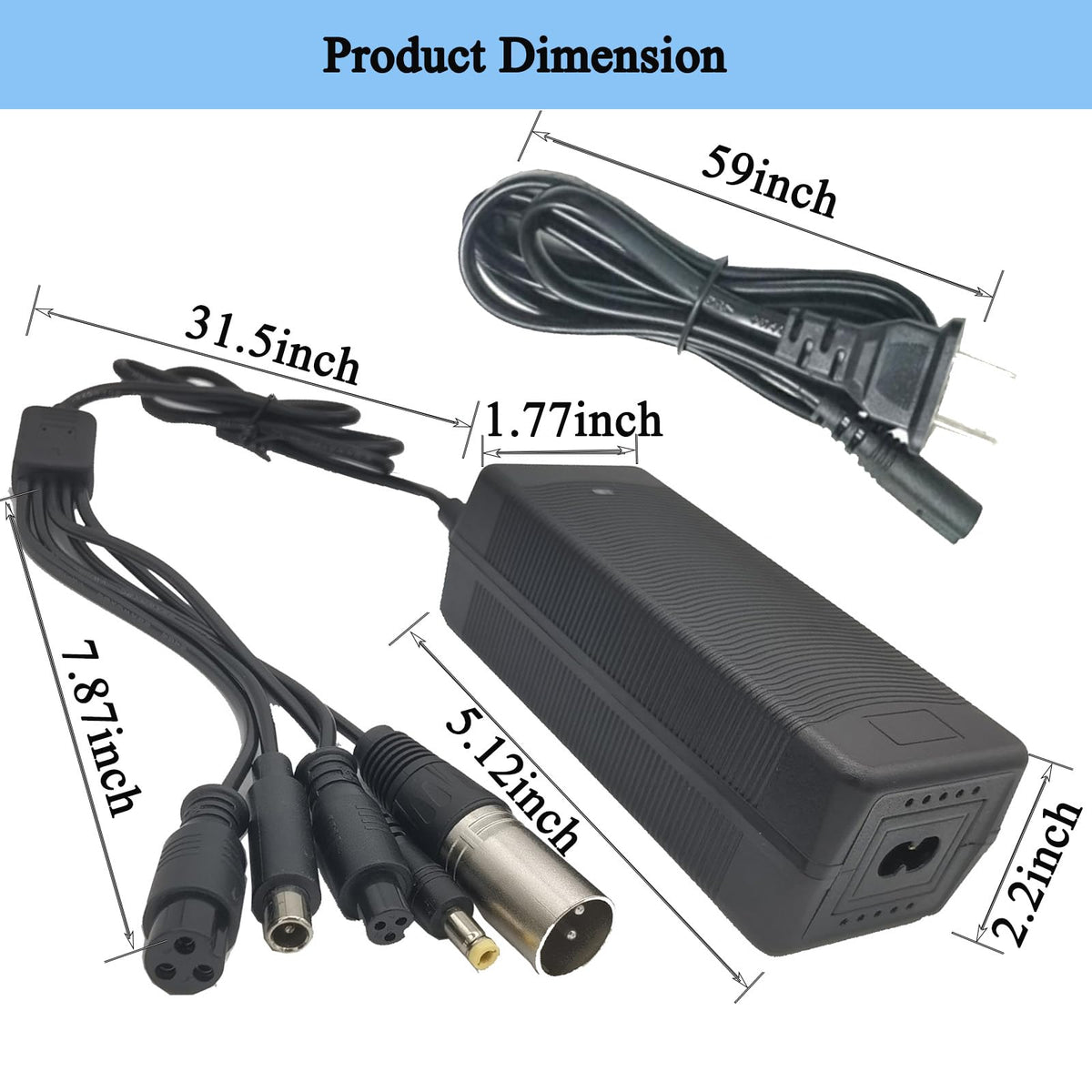 48V 2A Electric Bike Charger P140