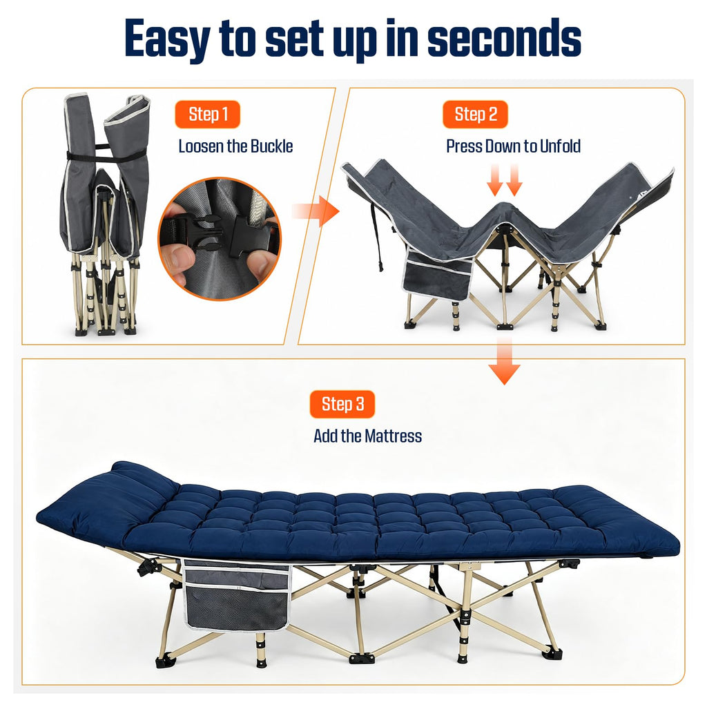 Camping Cot with Mattress R595