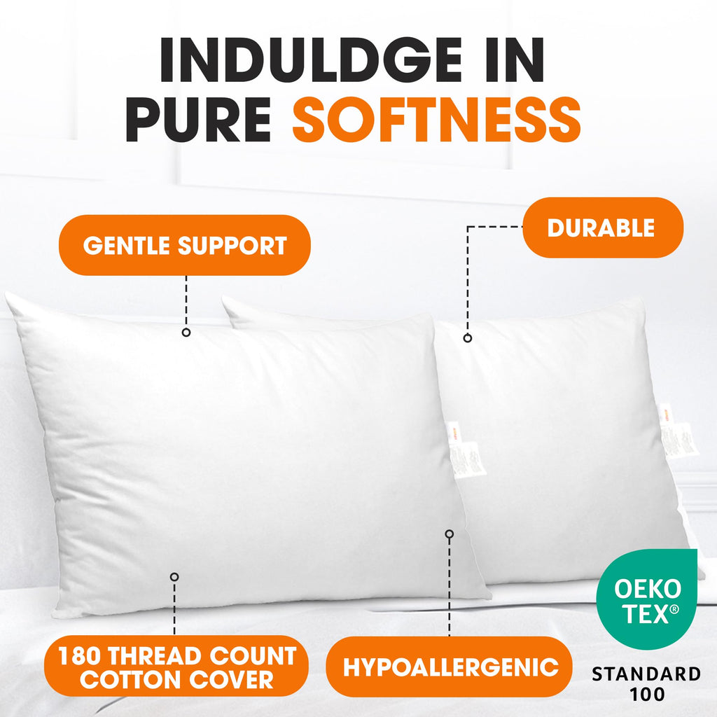 King Size Down Alternative Bed Pillows Set of 2 B64256