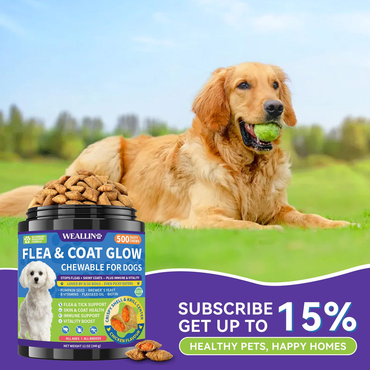 Flea and Tick Prevention for Dogs E1634