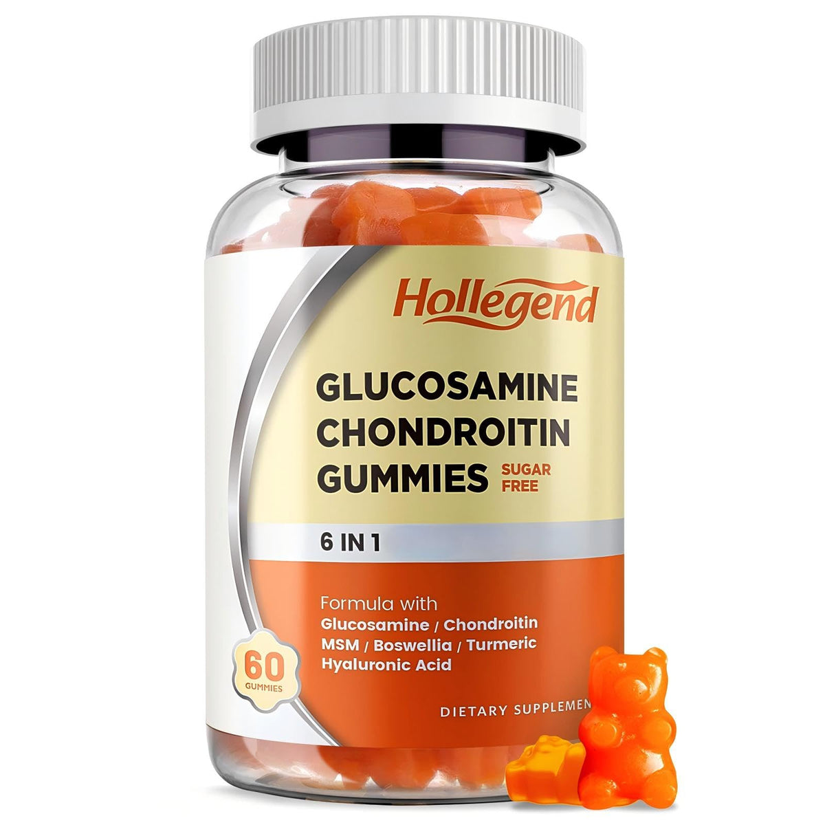 Sugar Free Glucosamine Chondroitin Gummies 60 Count G37069