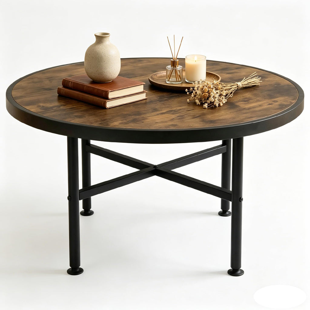 Round Wood Coffee Table W658253