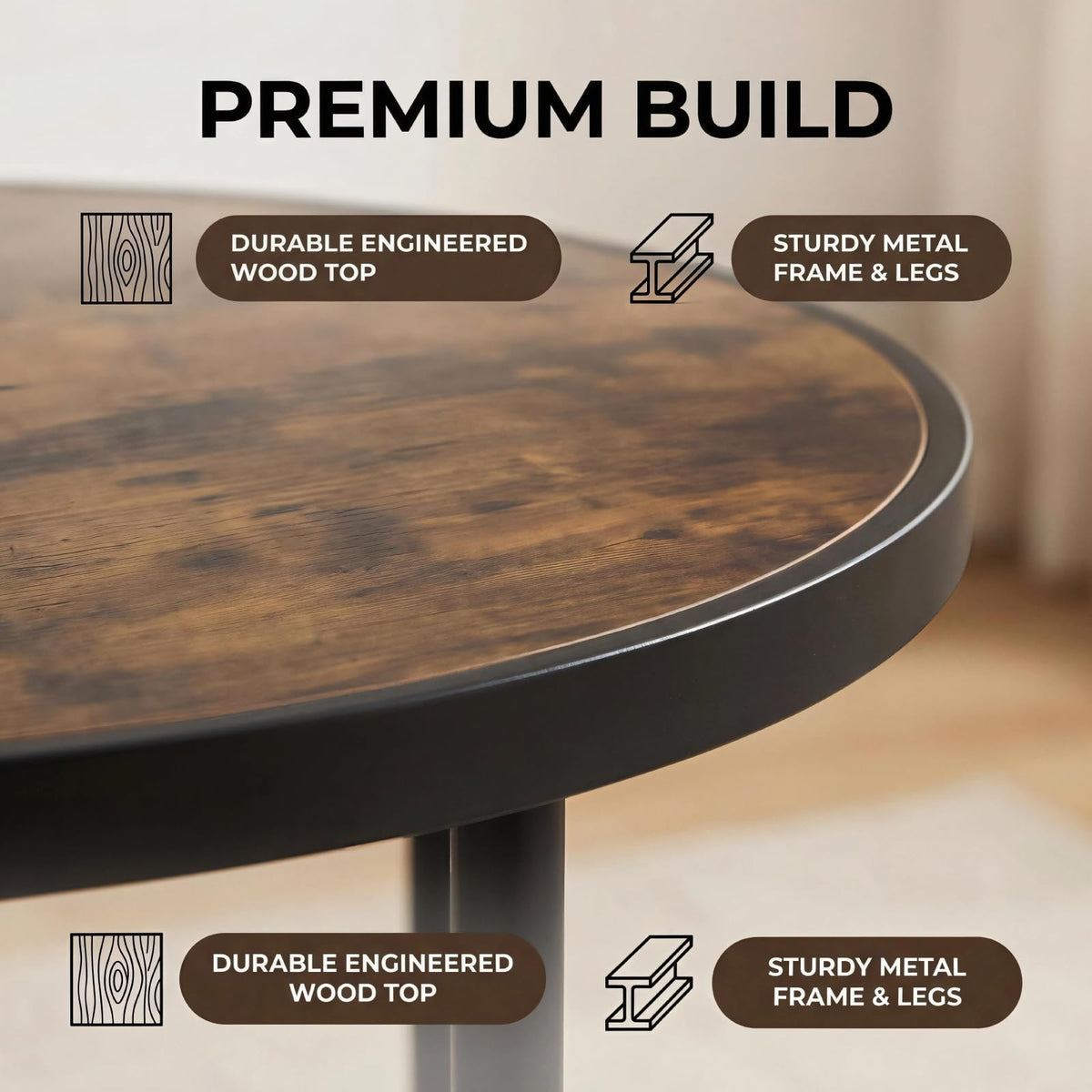 Round Wood Coffee Table W658253