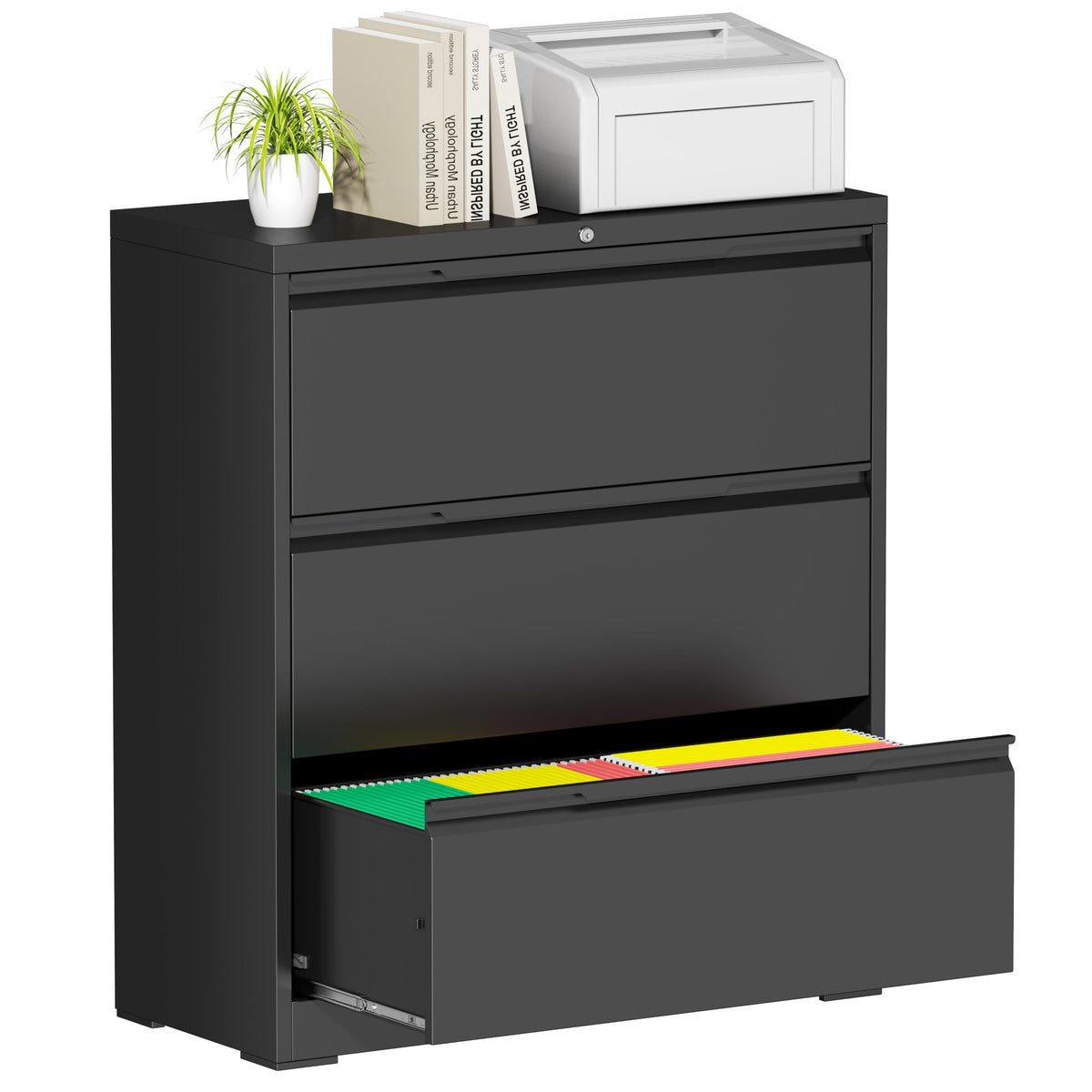 3 Drawer Metal File Cabinet with Lock T3092